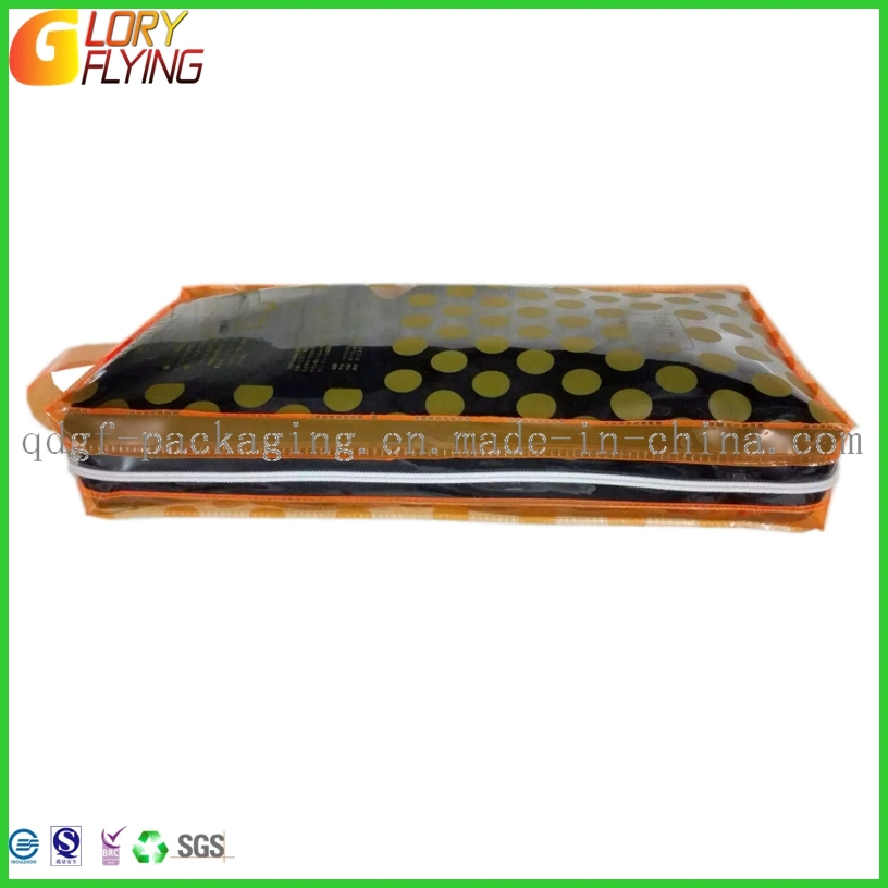 Non-Woven PVC Bag Plastic Packaging Bag with Zipper for Towel Packaging