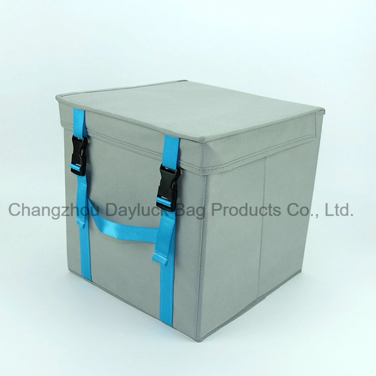 Non Woven Cardboard Grey Storage Container for Bra Underwear Tie Towel with Lid