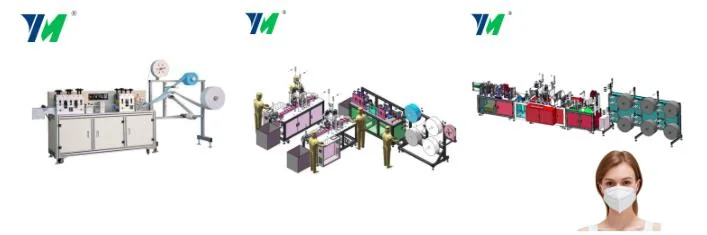 Non Woven Face Mask Making Machine Produce N95, KN95, Disposable Mask