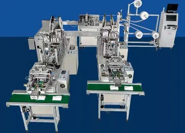 Face Mask Making Machine Medical Face Mask Machine Making Face Mask 3 Ply Machine