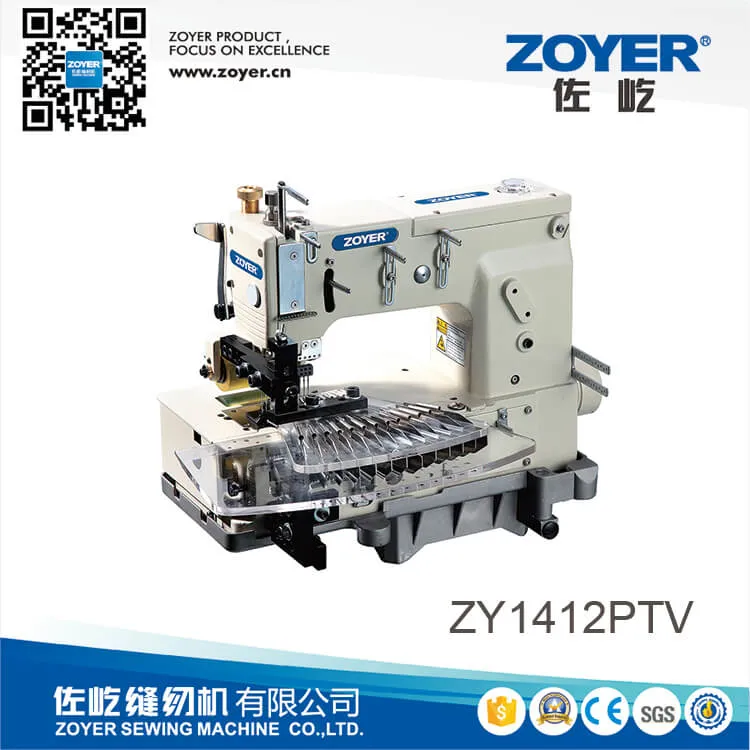Zy1412ptv 12 Needles Sewing Machine for Tuck Fabric Seaming