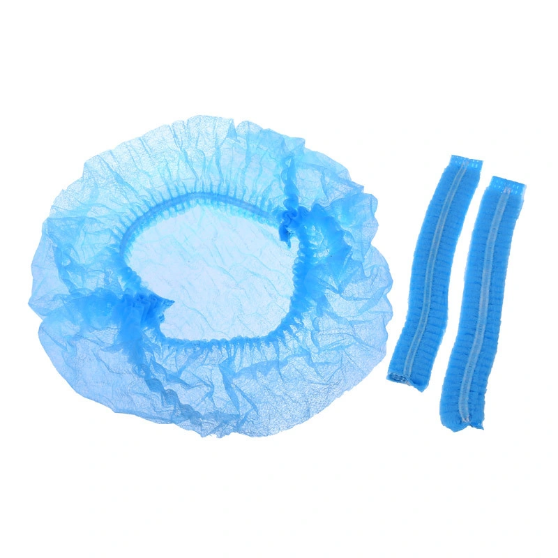 Disposable Non-Woven Cap Single/Double Bungee Hair Net Anti Dust Non-Woven Bouffant Cap