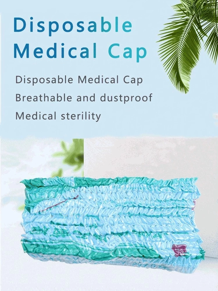 Disposable Nurse Cap Clip Cap Non-Woven Cap Bouffant Cap Mob Cap Hospital Medical Consumables