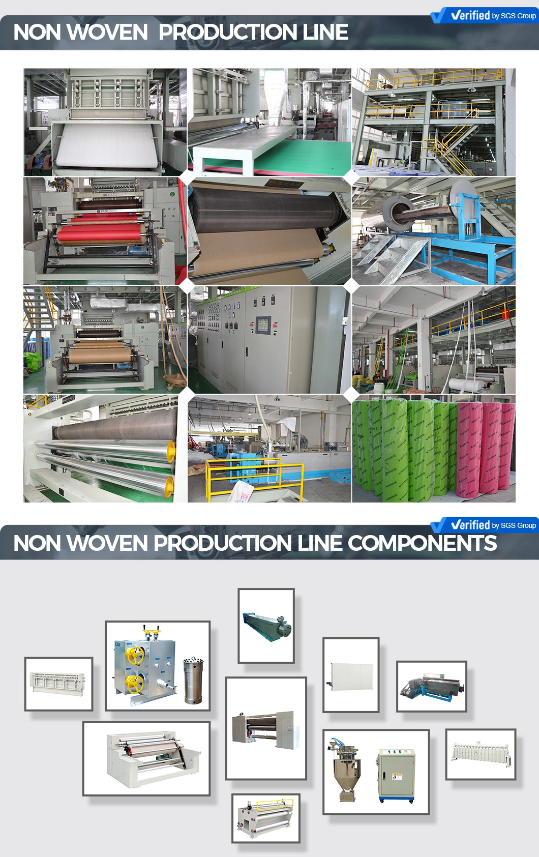 PP Spunbond Non Woven Sewing Machine Parts Textile Machine