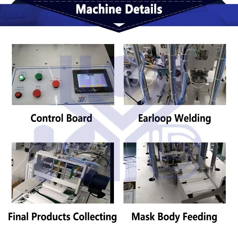 Automatic Non Woven Face Mask Outside Earloop Welding Machine