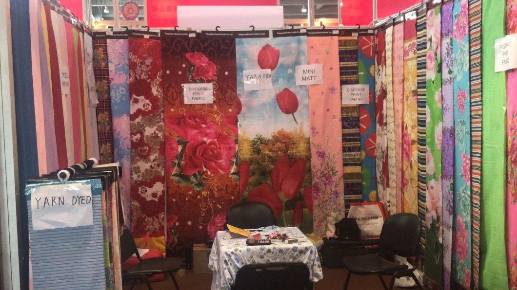 Big Flower Printing Fabric Wax Two Side Printed Fabric Disperse Printing Polyester Brushed Fabric for Bedding