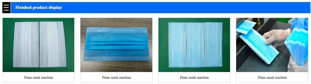 Flat Dust Mask Surgical Face Mask Making Machinery Face Mask Making Machine
