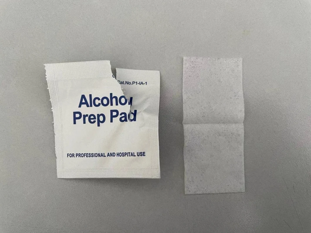 Non Woven Fabric Wipe Pad Wet 70% Alcohol Pad Alcohol Swab