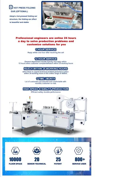 Automatic 3 Ply Surgical Face Mask Making Machine Facemask Welding Making Machine Face Mask Making Machine