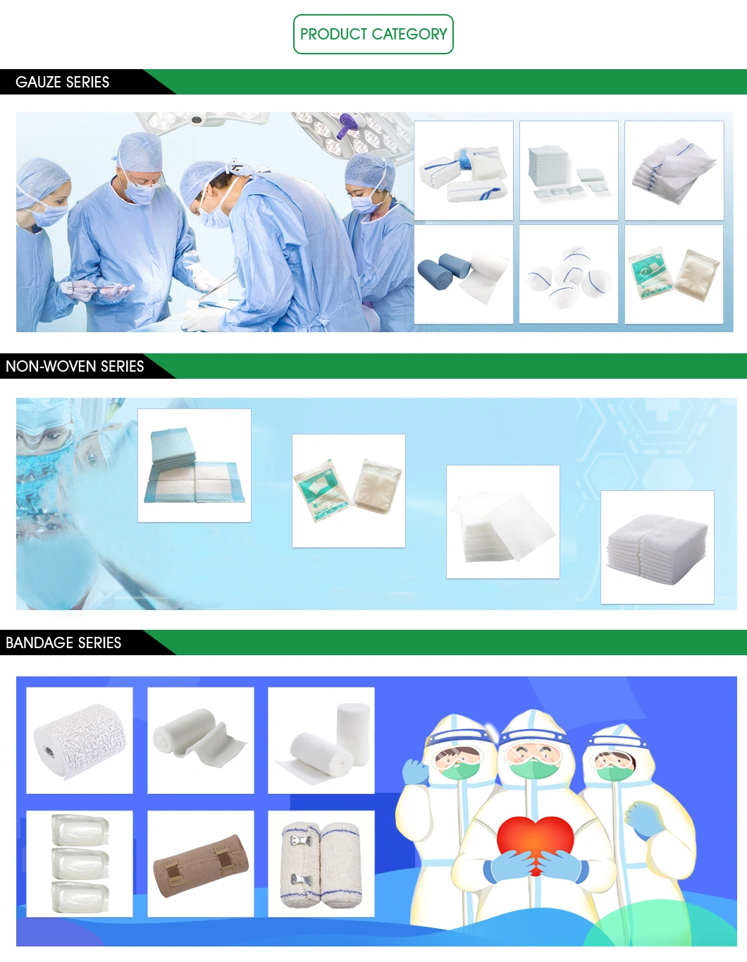 CE Standard Cotton Non Woven Gauze Swab Non Sterile Available in Different Sizes and Package