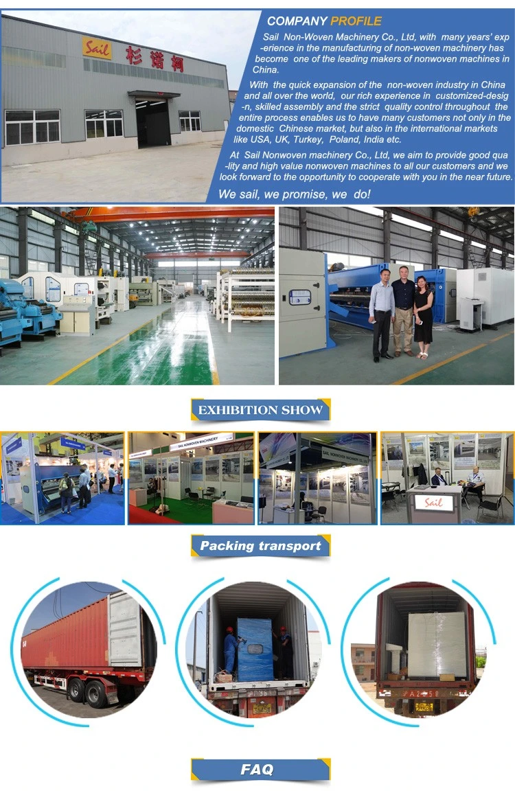 2019 Changshu Thermo Bonded Poly Wadding Machine / Mattress Wadding Production Line / Nonwoven Production Line