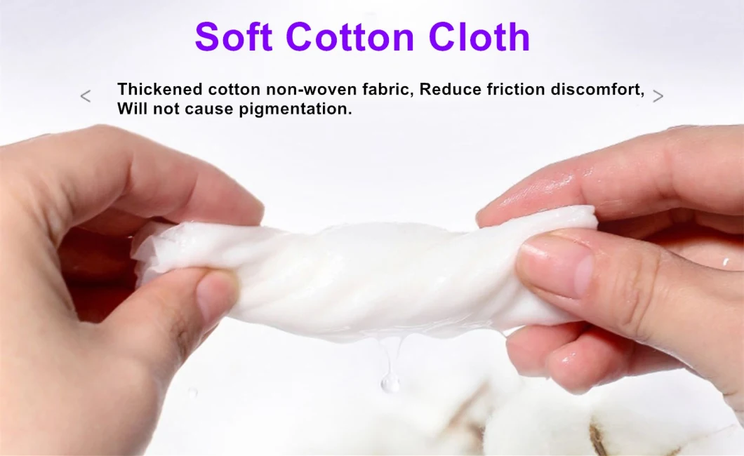 Portable Private Label Personal Hygiene Cotton Touch Non-Woven Female Sanitary Wet Wipe