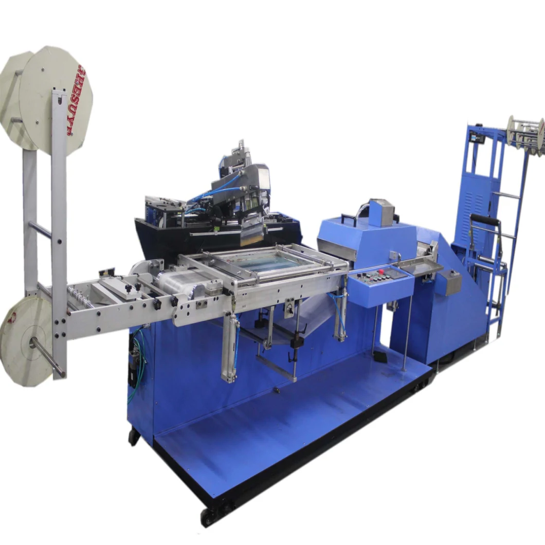 Elastic Tapes Label Screen Printing Machine with 30cm Printing Width