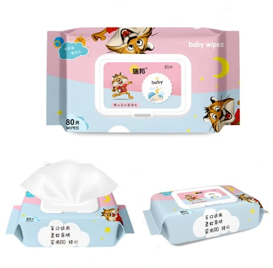 Biodegradable Factory Supply Non-Woven Pure Water Towel Baby Wet Wipes