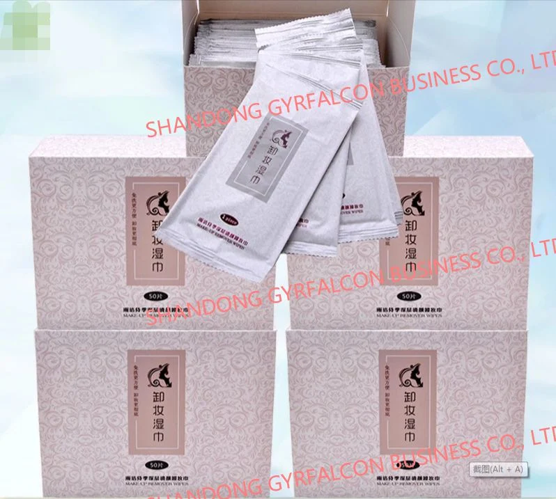 Hot Sale OEM Non-Woven Tissue Skin Care Make-up Remover Wet Wipe