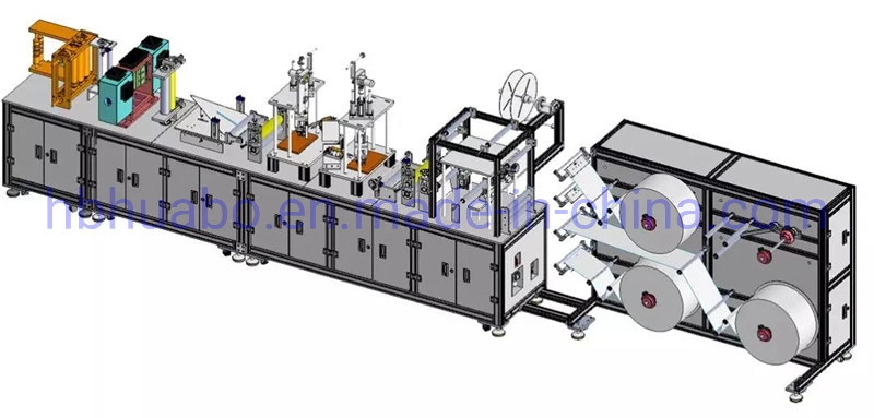 Disposable Non Woven N95 Face Mask Automatic Folding Making Machine