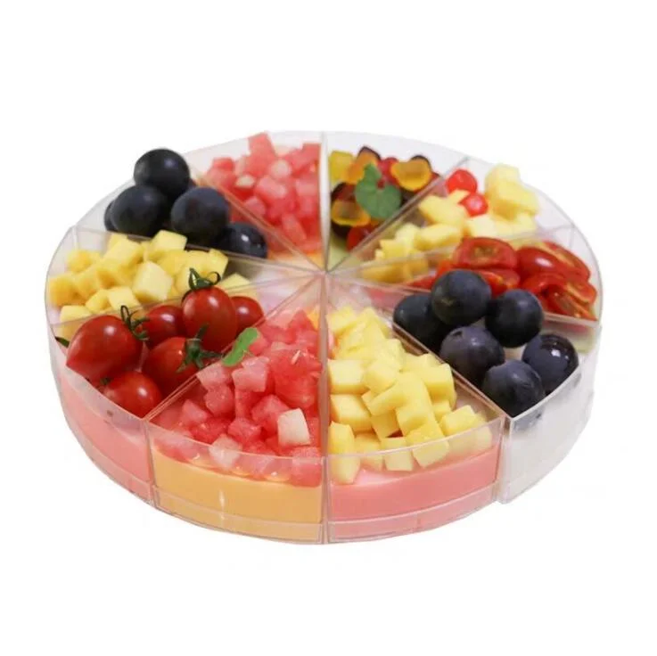 Disposable Plastic Arc Triangle Mousse Cup Pudding Cup 8 Inch Cake Dessert Cup Mousse Box