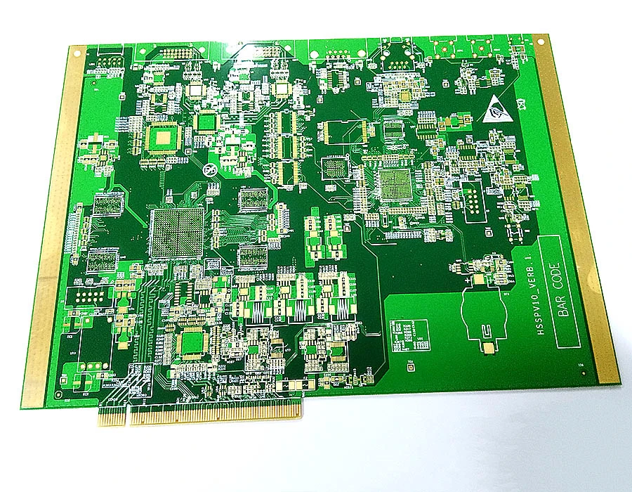10 Layers High Tg PCB Green Oil White Board Industry Control