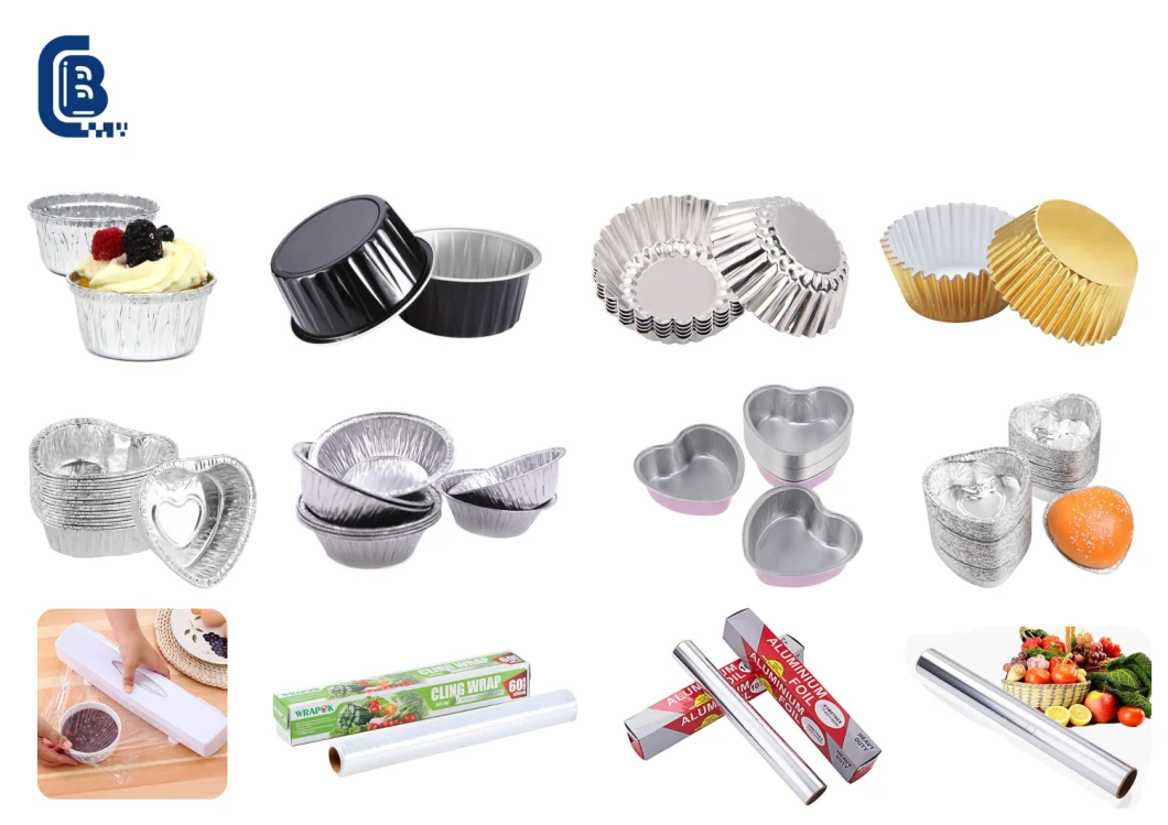 C&B Disposable Household Food Packaging Aluminium Foil Baking Cake Takeaway Containers