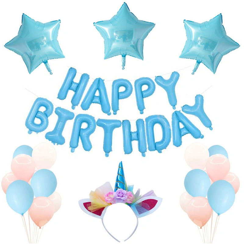 Different Colors Wedding Birthday Party Balloons Happy Birthday Letter Foil Balloon