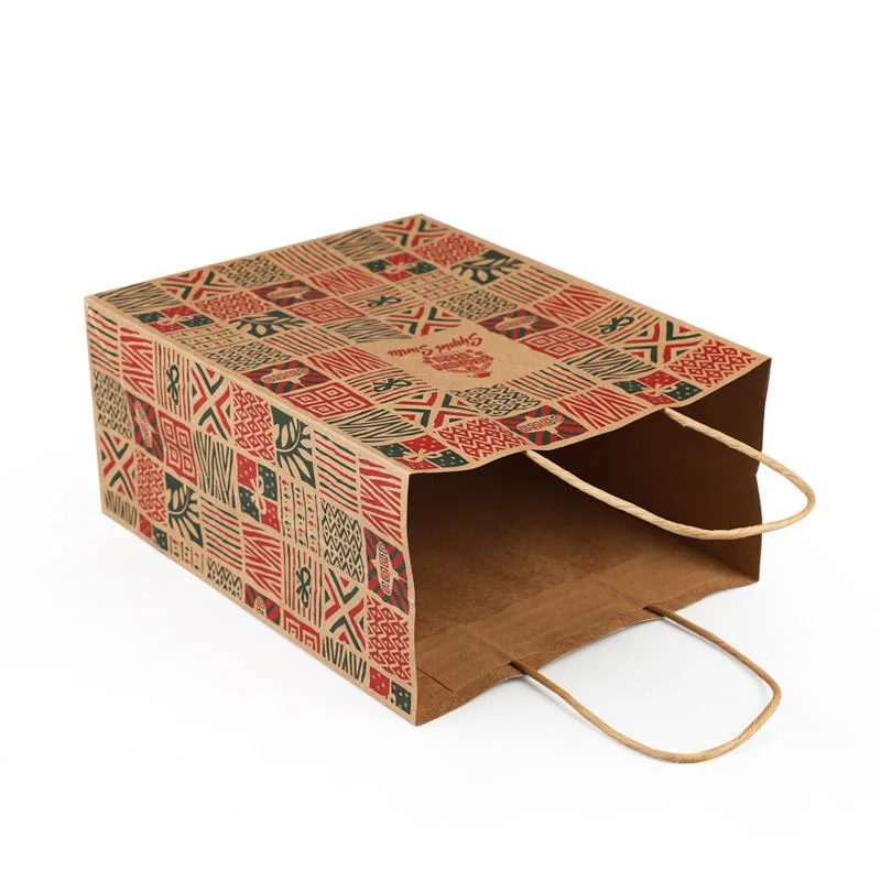 Simple Eco-Friendly Paper Gift Bags with Brightly Coloured