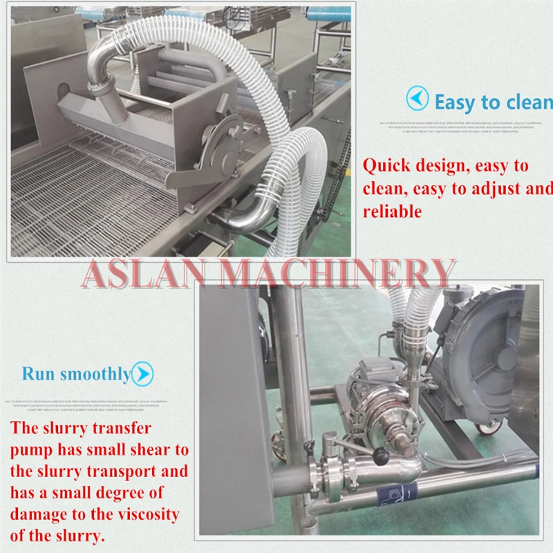 Chicken Fillet Dipping Machine Fish Cake Dipping Sizing Equipment Tempura Thick Pulp Wrapping Machine