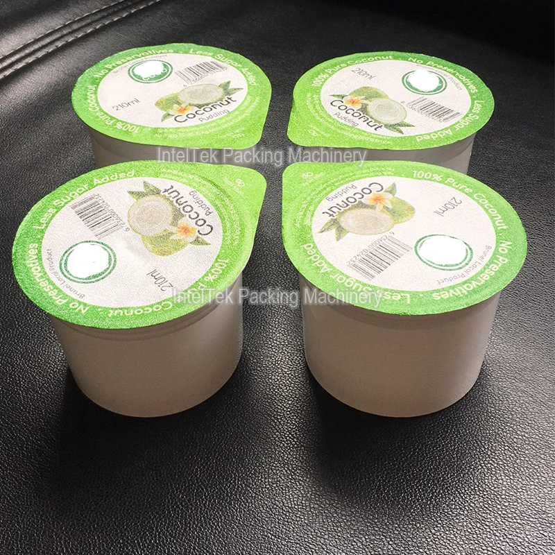Factory Pneumatic Fully Automatic Yogurt Bubble Tea Juice Paper Plastic Cup Filling Sealer Sealing Machine