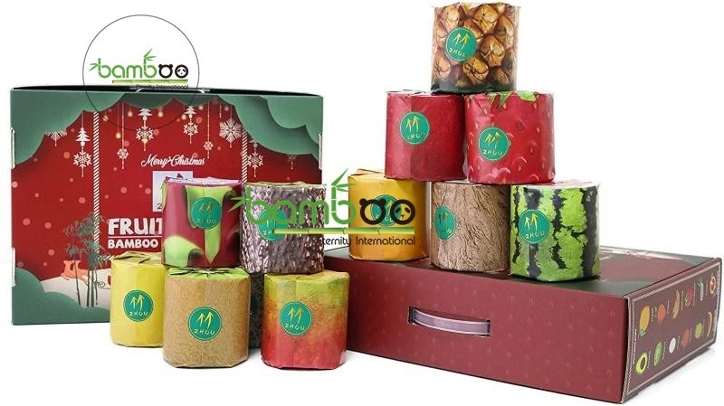 Eco Friendly Bamboo Pulp Plain Toilet Paper 4 Ply Individual Wrapped Toilet Paper Rolls Toilet Tissue