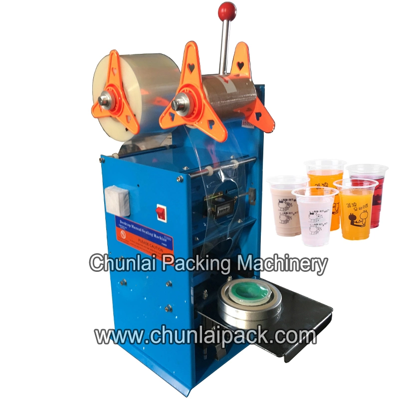 Manual Plastic/Paper Bubble Tea Cup Sealer Hand Held Cup Sealing Machine