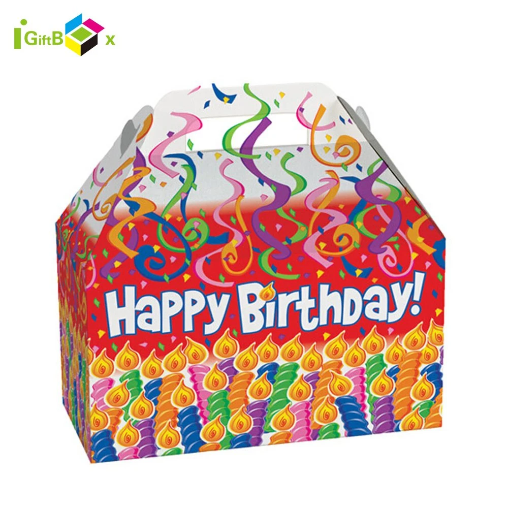 Colorful Christmas Gift Party Candy/ Sweet Packaging Paper Christmas Box