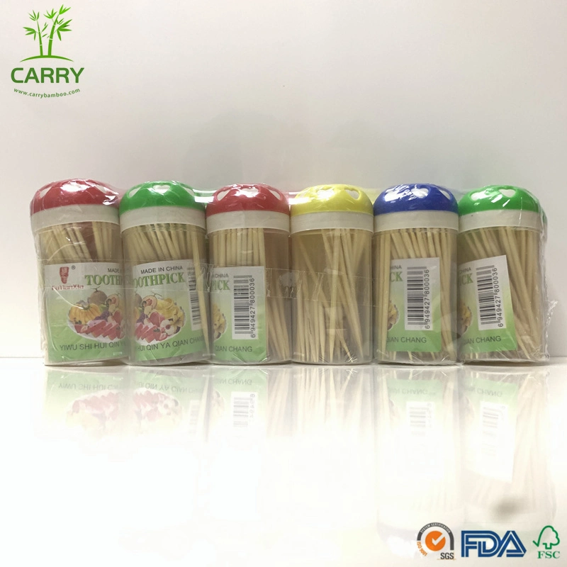 Hot Sales Indivodual Paper Wrap or Cello Wrap Bamboo Toothpick, Bulk Toothpick, Bottle Toothpick