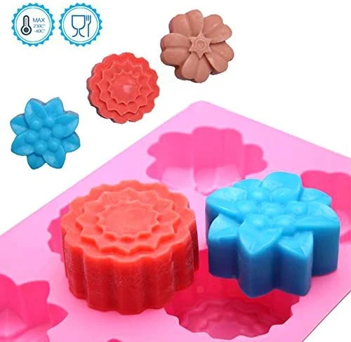 Silicone Baking Mold DIY Handmade Soap Making Muffin Loaf Brownie Tray