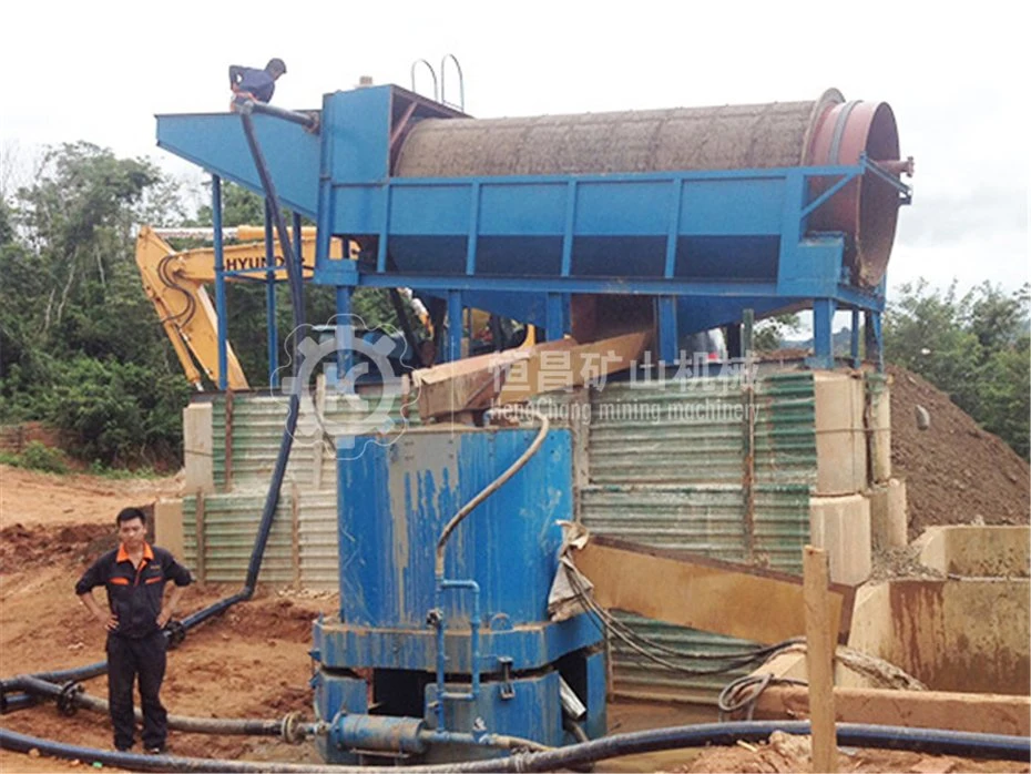 Mining Gold Equipment Gravel Stone Separator Alluvial Separation Machine Rotary Drum Screen