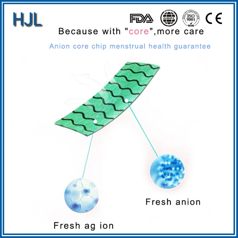 Disposable Female 9 Layer Cotton Herb Healthy Sanitary Napkin