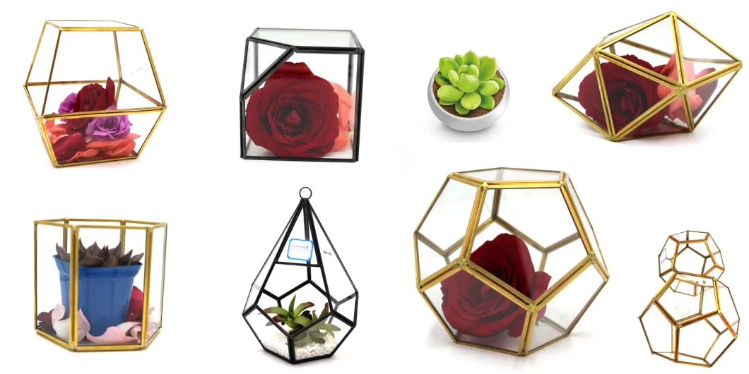 Wholesale Glass Geometric Terrarium Card Box for Wedding/Birthday/Party