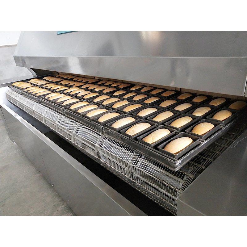 Full Automatic Cake Bread Cupcake Hamburger Toast Baguette Baking Tunnel Oven