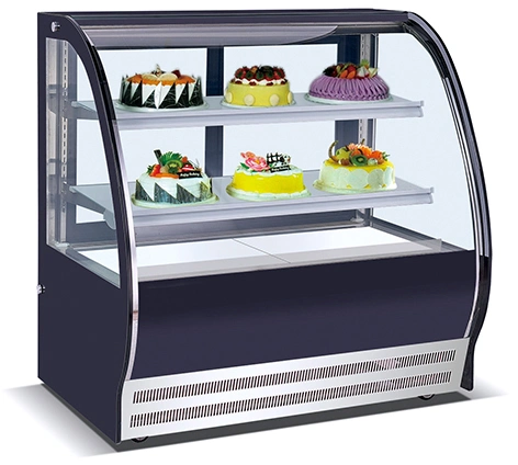 Commercial Single Arc Cake Showcase for Cake Display Refrigerator with Marble Base