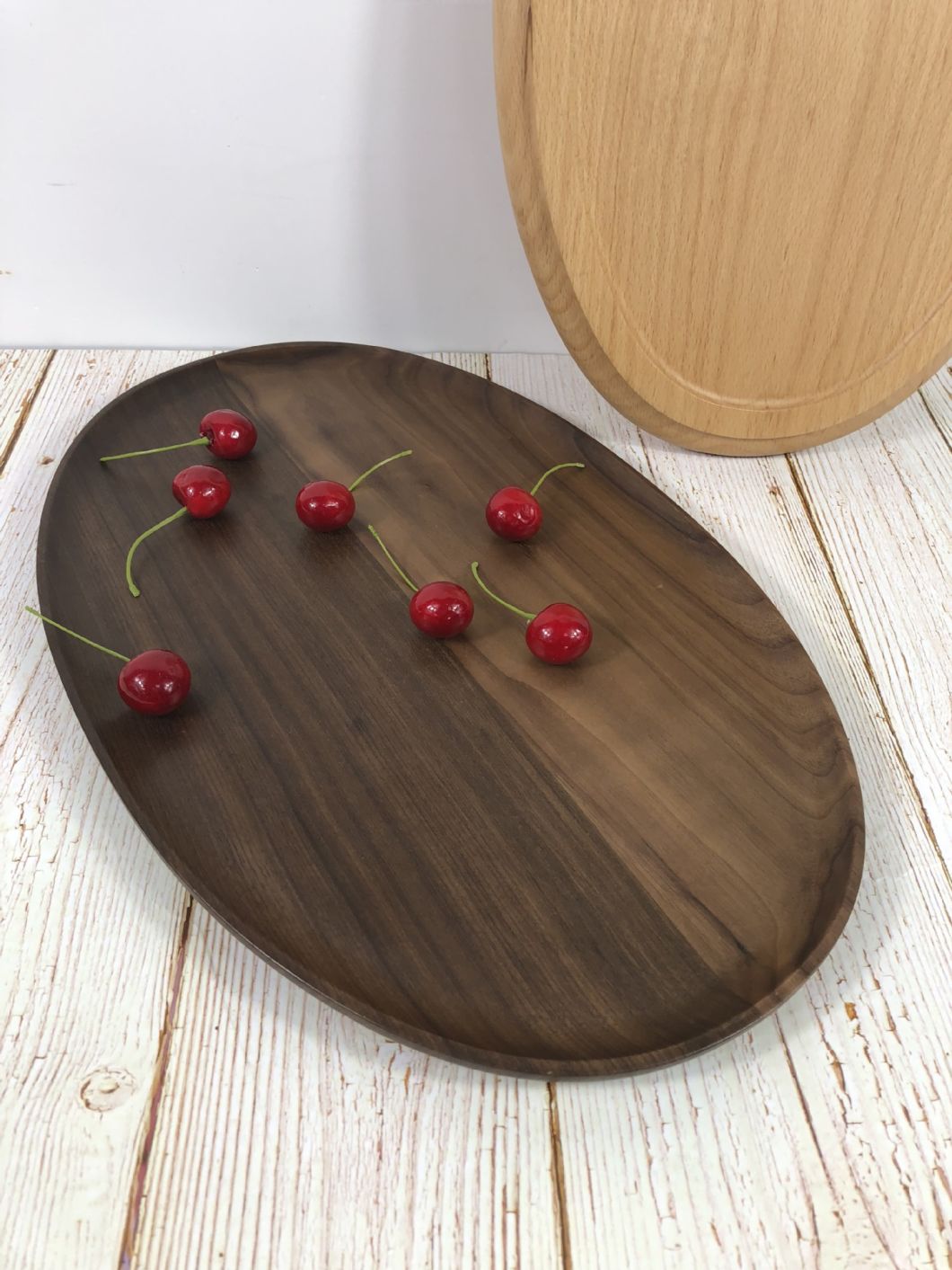 Wooden Tray Western Food Cake Coffee Tray Solid Wood