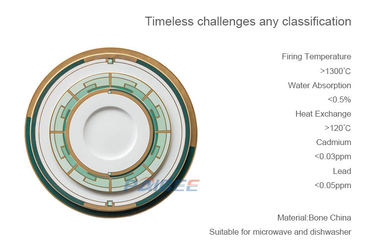 Timeless Classic Bone China Tableware Decoration Wedding Dinner Plates Bread Plates Ceramic Dishware