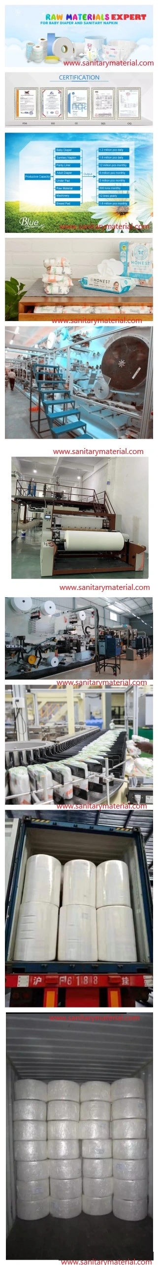 Hygiene Raw Materials Ultra-Thin Airlaid Absorbent Sap Paper for Making Sanitary Napkin Paper and Disposable Baby Diaper