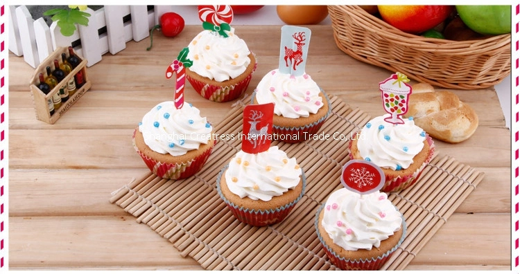 Wholesale Cute Shaped Happy Birthday Mini White Clouds Cupcake Picks