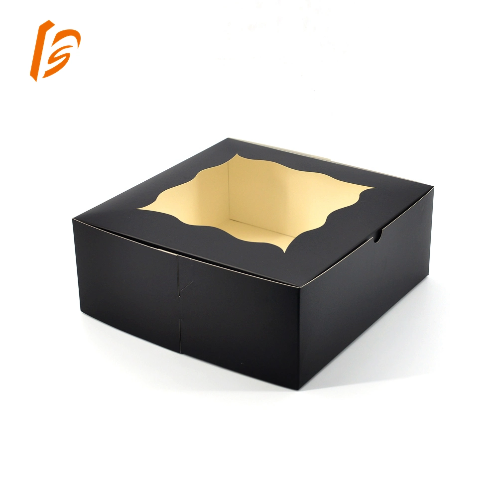 OEM Custom Cake Paper Container Cake Packaging Box Paper Cake Box with Window
