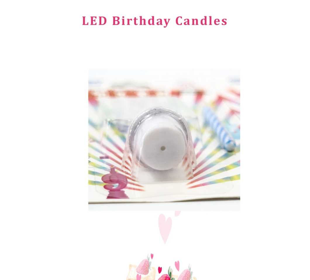 LED Number 0-9 Candle Birthday Candle Set for Birthday Party Wedding