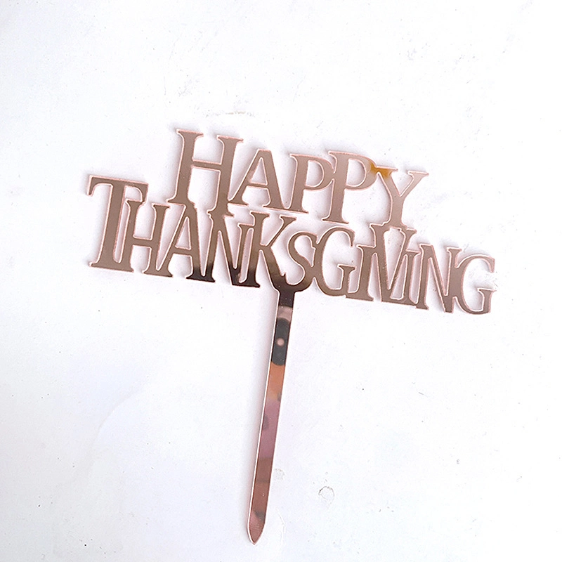 Happy Thanksgiving Day Party Decoration Acrylic Cake Topper Thank You Cake Topper Thanksgiving Cake Topper