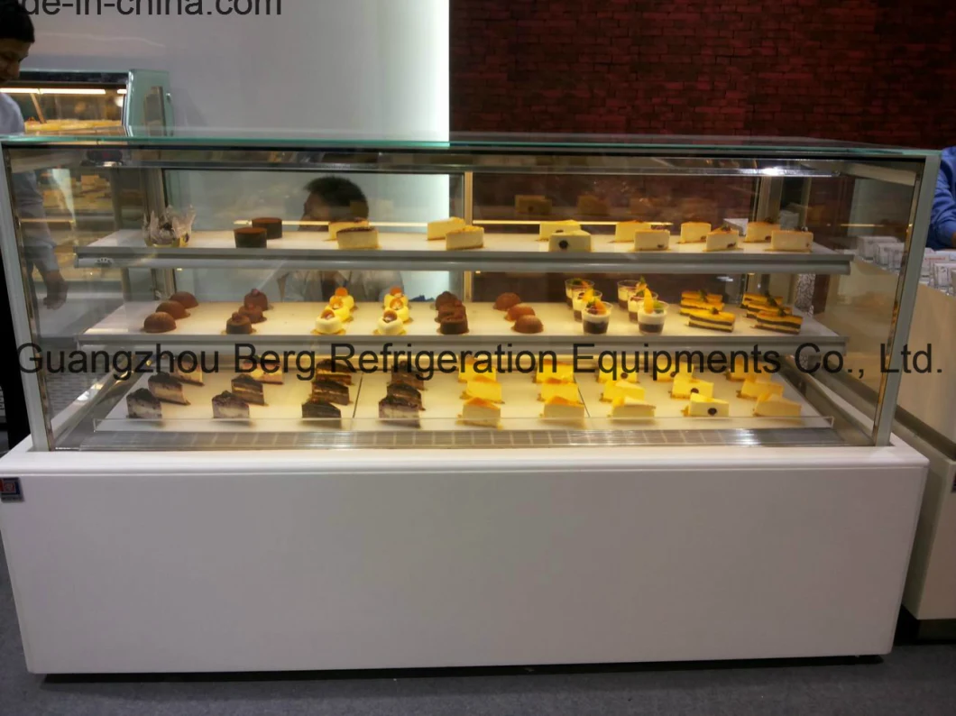 Hot Sale Refrigeration Equipment Marble Base Glass Cake Display Chiller