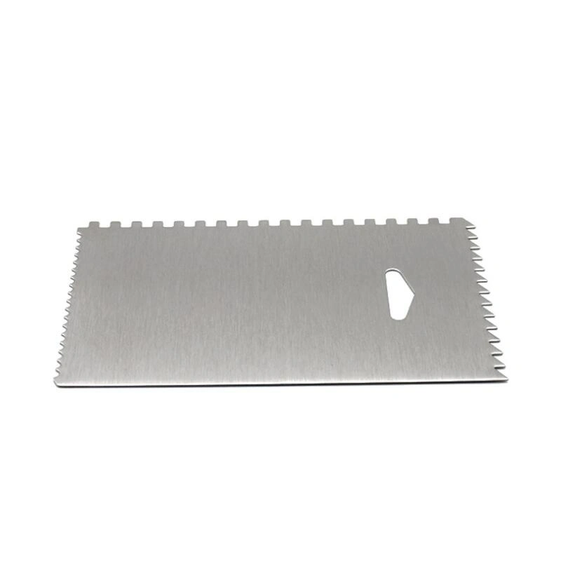 Stainless Steel Scraper Cake Icing Smoother Four Sided Scraper Cake Decorating Comb Baking Tool Esg15660