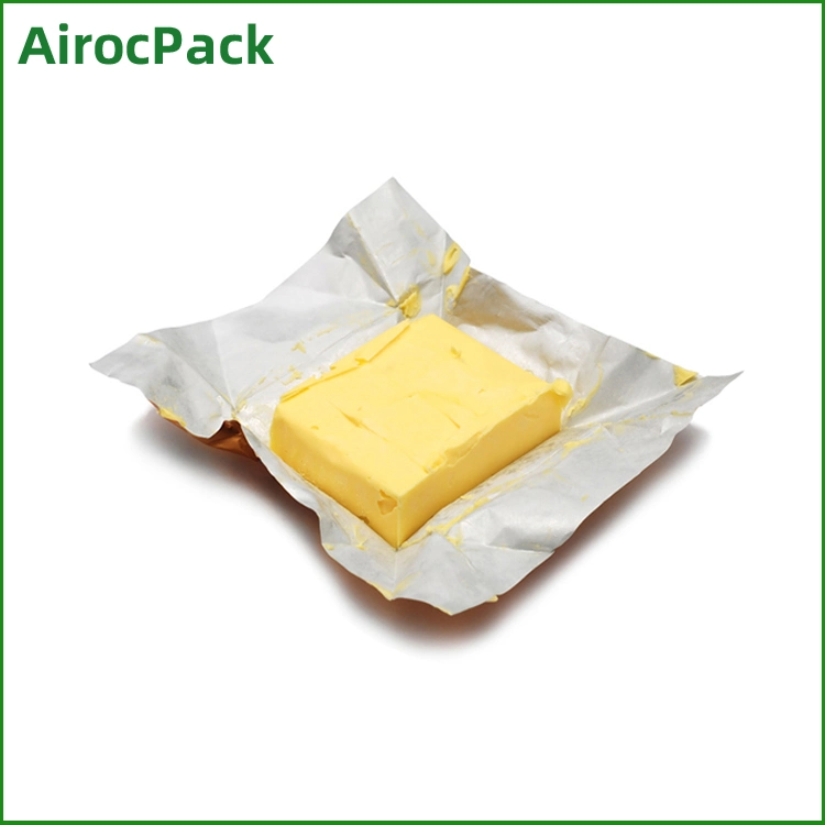 Food Grade Paper/Foil/PE Colored Aluminum Foil Paper for Butter Packaging