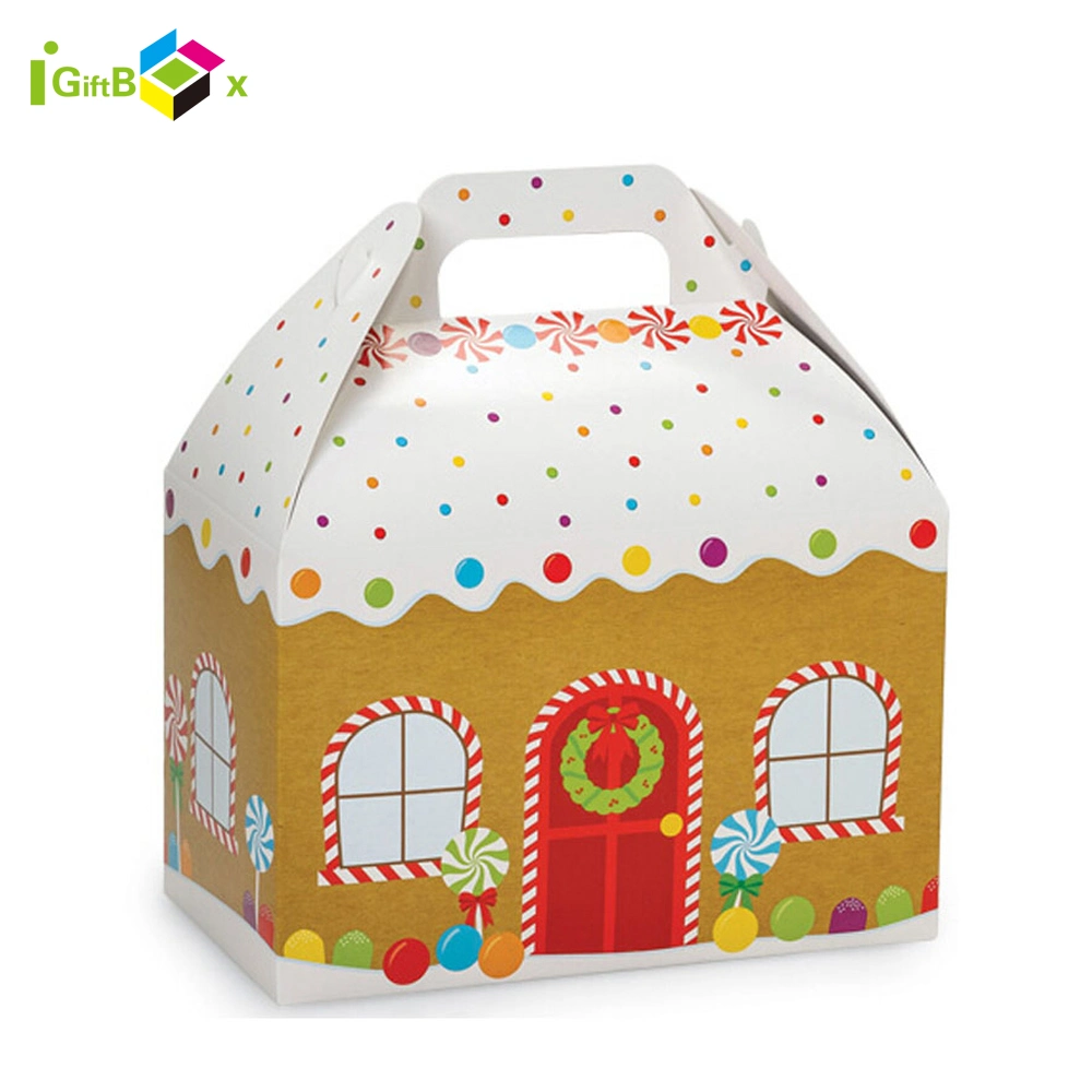 Colorful Christmas Gift Party Candy/ Sweet Packaging Paper Christmas Box