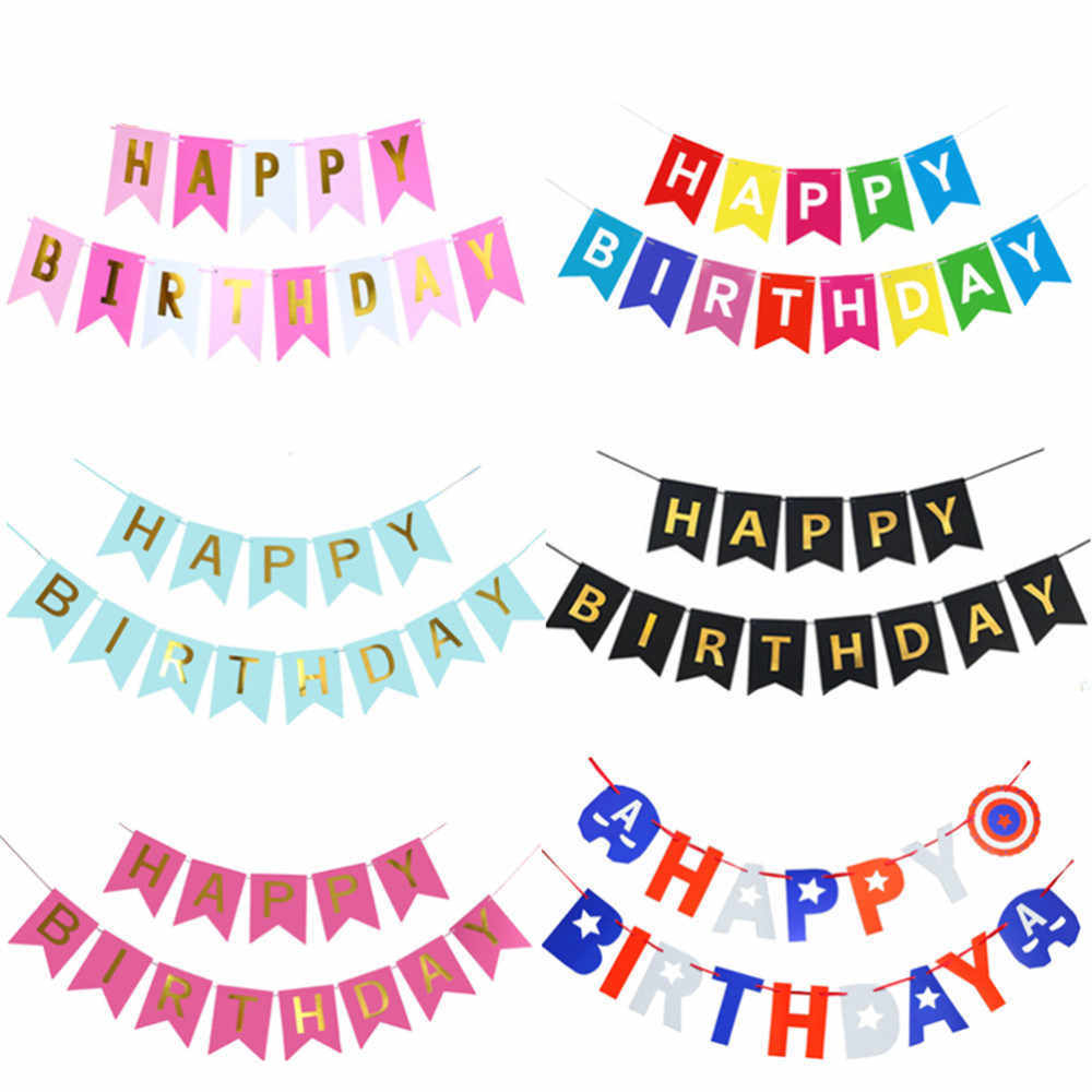 Party Decoration Birthday Wedding Party Pennant Banner Happy Birthday Banner