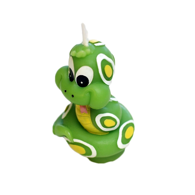 Hand-Made Cake Topper Decoration Snake Cartoon Birthday Candle for Kid Party Supplies